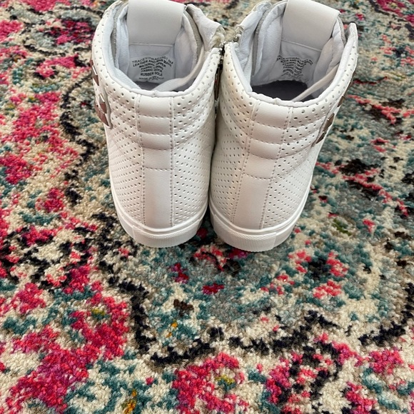 White/grey studded outer side with inside zipper - Picture 3 of 5